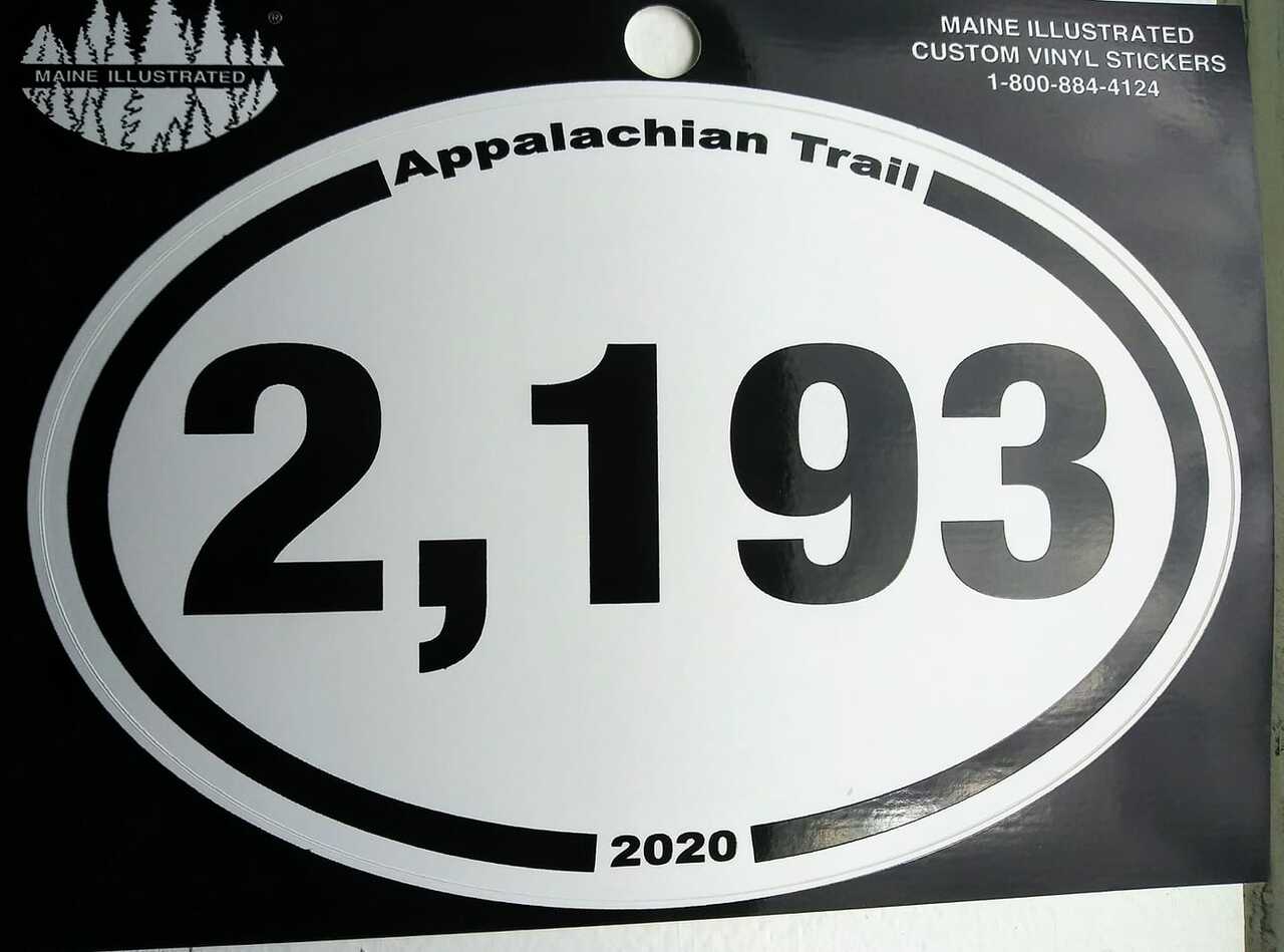 Appalachian Trail Conservancy AT Mileage Decal