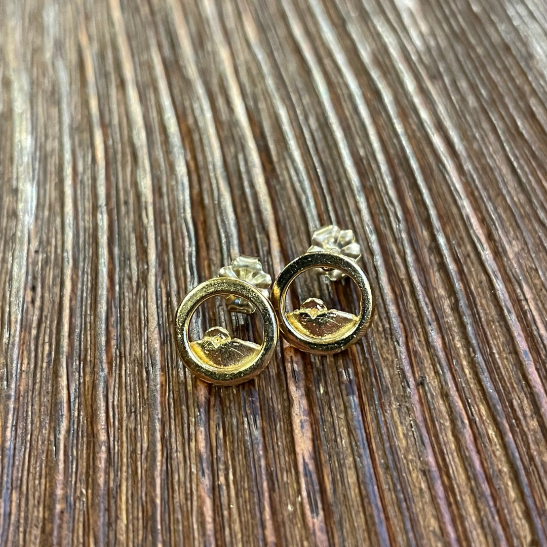Sylvan Spirit - 14k Gold Post Earrings